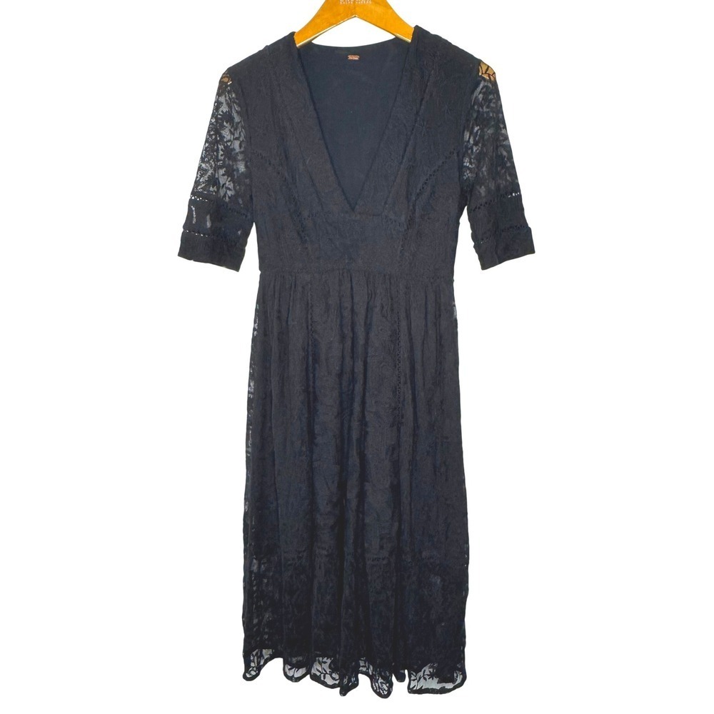FREE PEOPLE Mountain Laurel Embroidered Lace Dress